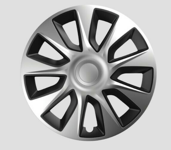 Enjoliveurs Stratos Silver / Black Enjoliveurs Stratos Silver / Black