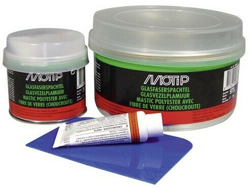 MOTIP MASTIC AVEC FIBRE VERRE POLYESTER MOTIP MASTIC AVEC FIBRE VERRE POLYESTER