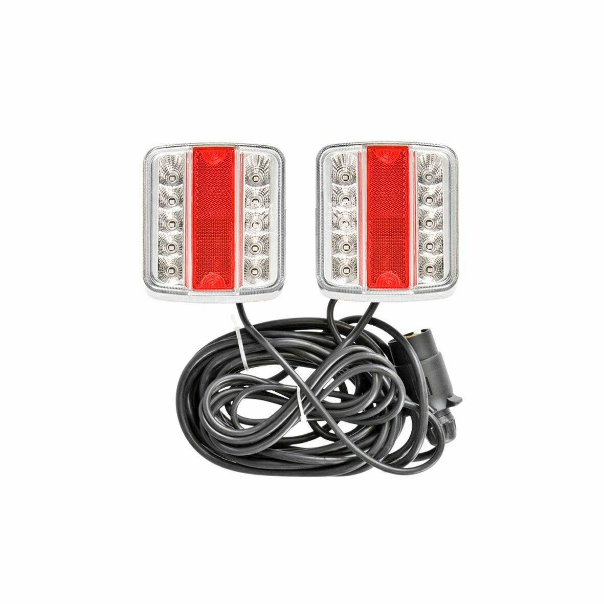 Feux remorque LED magnétique, 12 V câble 7.5m Feux remorque LED magnétique, 12 V câble 7.5m