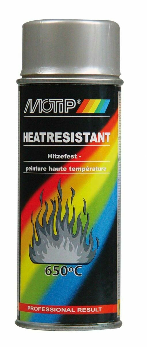 MOTIP PEINTURE HAUTE TEMPÉRATURE ARGENT 650°C 400ML MOTIP PEINTURE HAUTE TEMPÉRATURE ARGENT 650°C 400ML