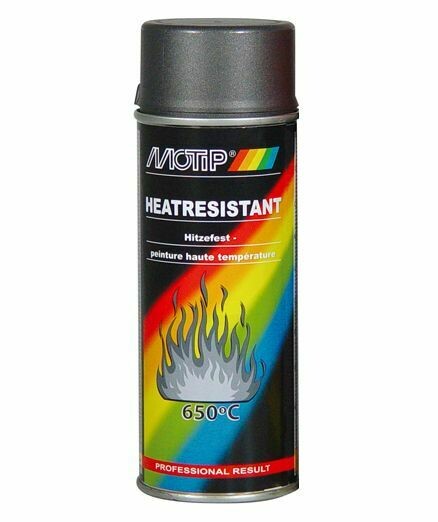 MOTIP PEINTURE HAUTE TEMPÉRATURE GRIS 650°C 400ML MOTIP PEINTURE HAUTE TEMPÉRATURE GRIS 650°C 400ML