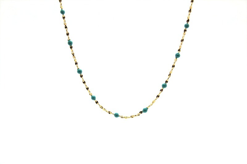 Collier Gigy - Perles Turquoise