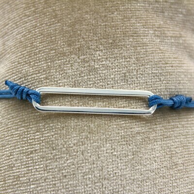 Bracelet Trombone - Bleu jeans