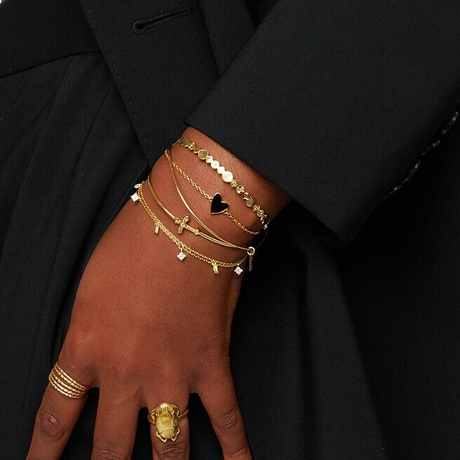 Bracelet Black Heart