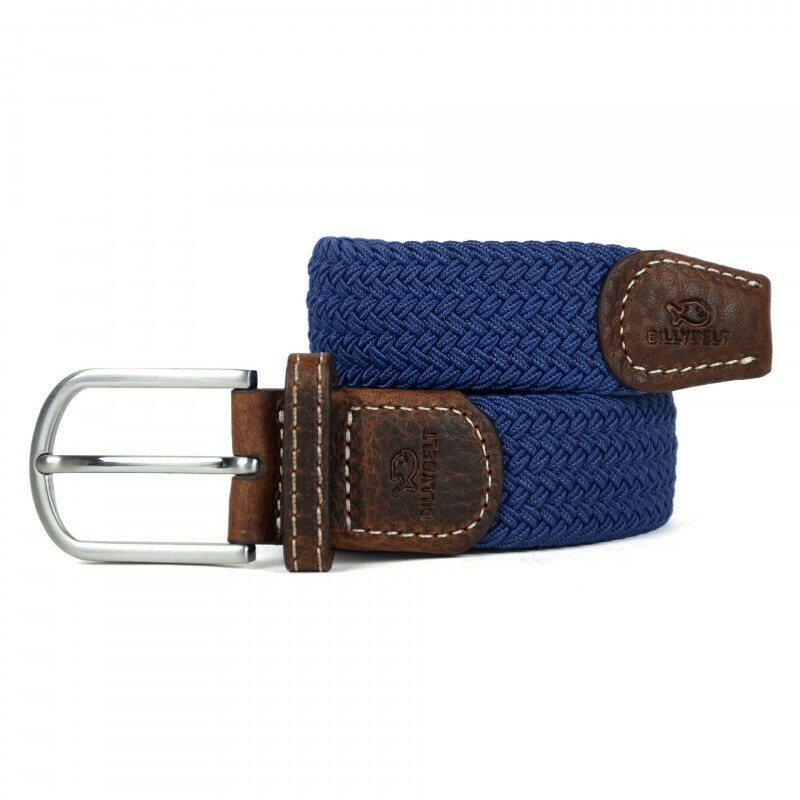 Ceinture tressée élastique - Bleu cobalt