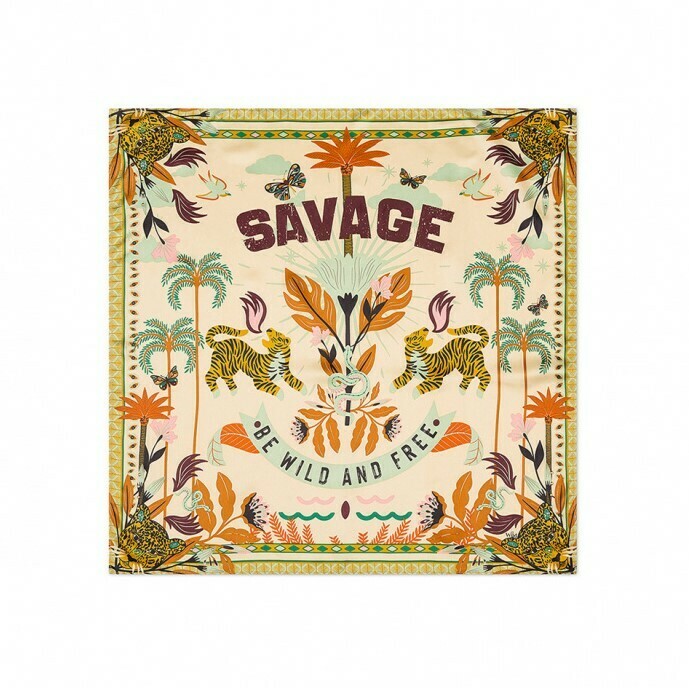 Mini Foulard Savage - Beige