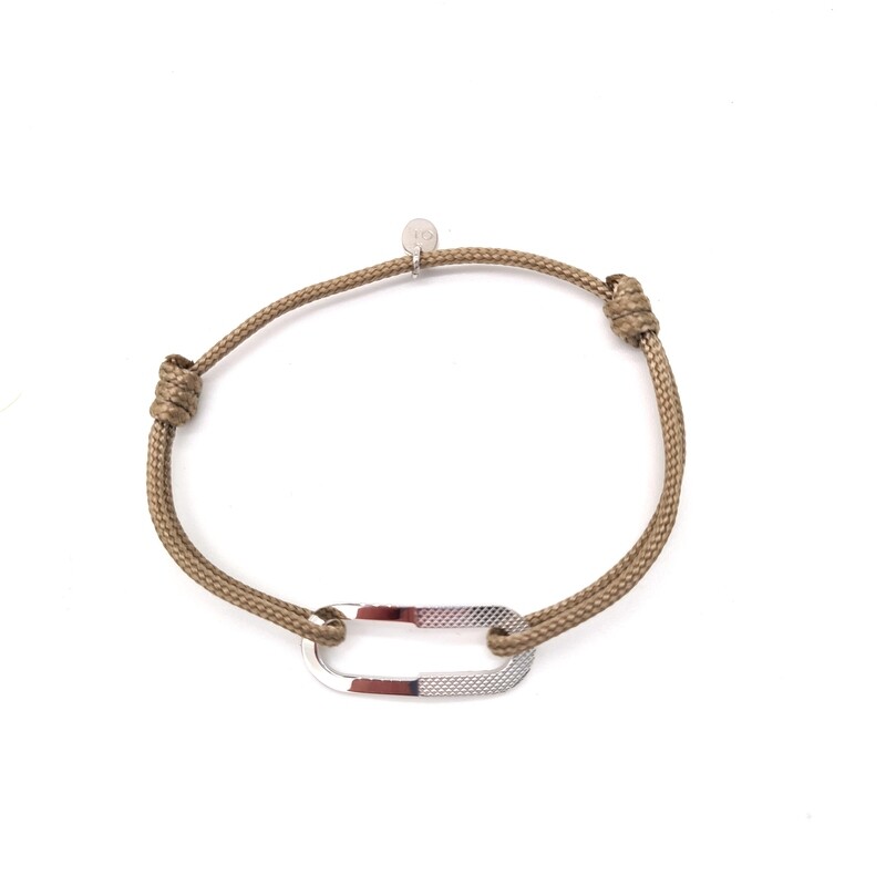 Bracelet Camille lisse et guilloché