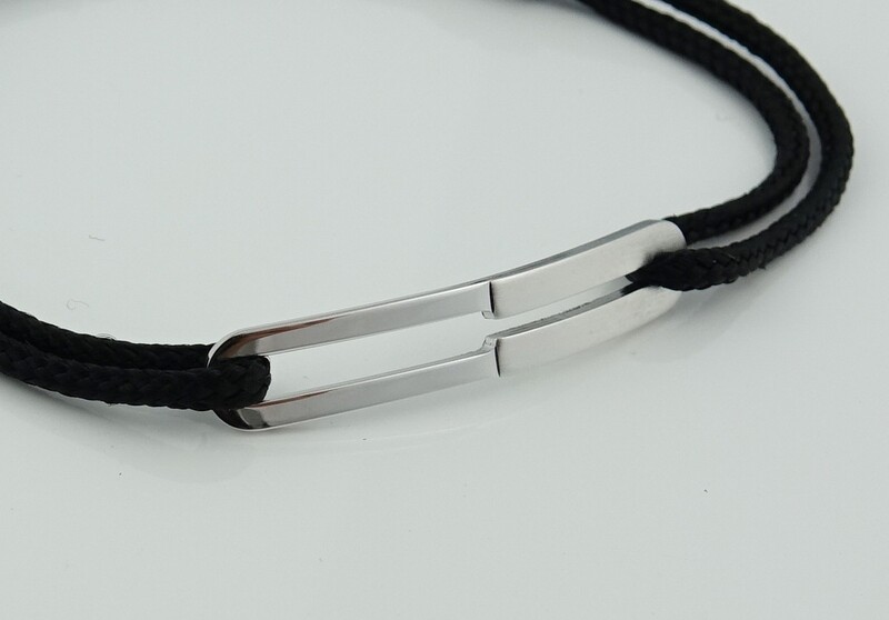 Bracelet Maxime lisse et brossé slim