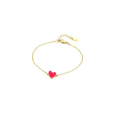 Bracelet néon pink Hearth