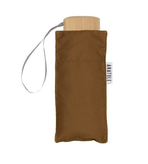 Mini parapluie caramel – micro et solide – AUGUSTINE