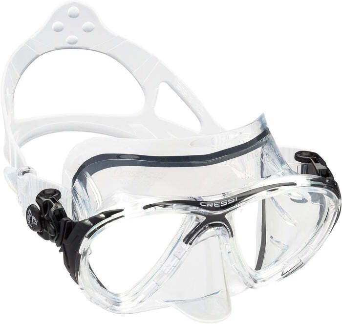 Cressi - Big Eyes Evo Graduata su Misura, Colore: Clear/Nero