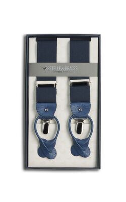 VAR-030 BRETELLE & BRACES Silk Suspenders Blue[Formal Accessories] Bretelle  & Braces/Yamamoto & Co., Ltd. - ApparelX