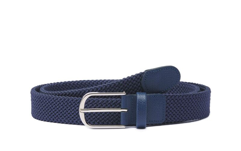 Cintura elastica tubolare 30mm blu