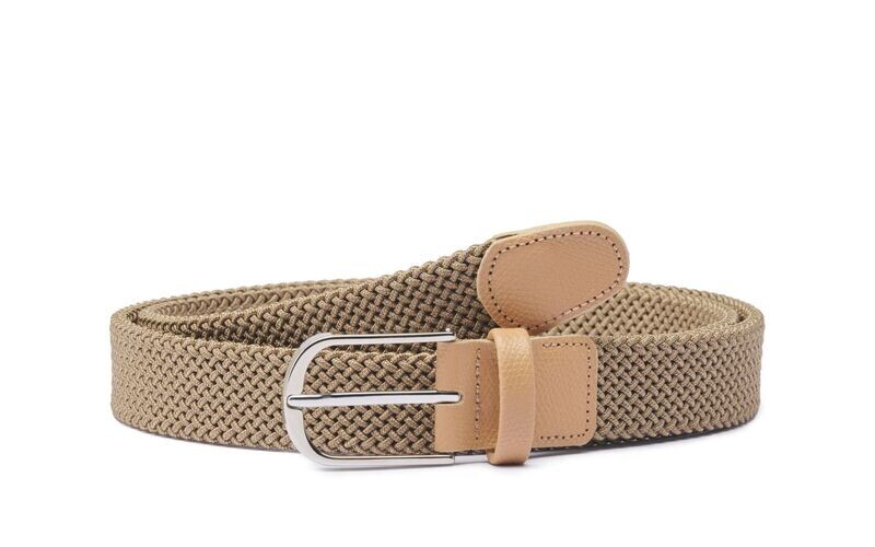Cintura elastica tubolare 30mm sabbia