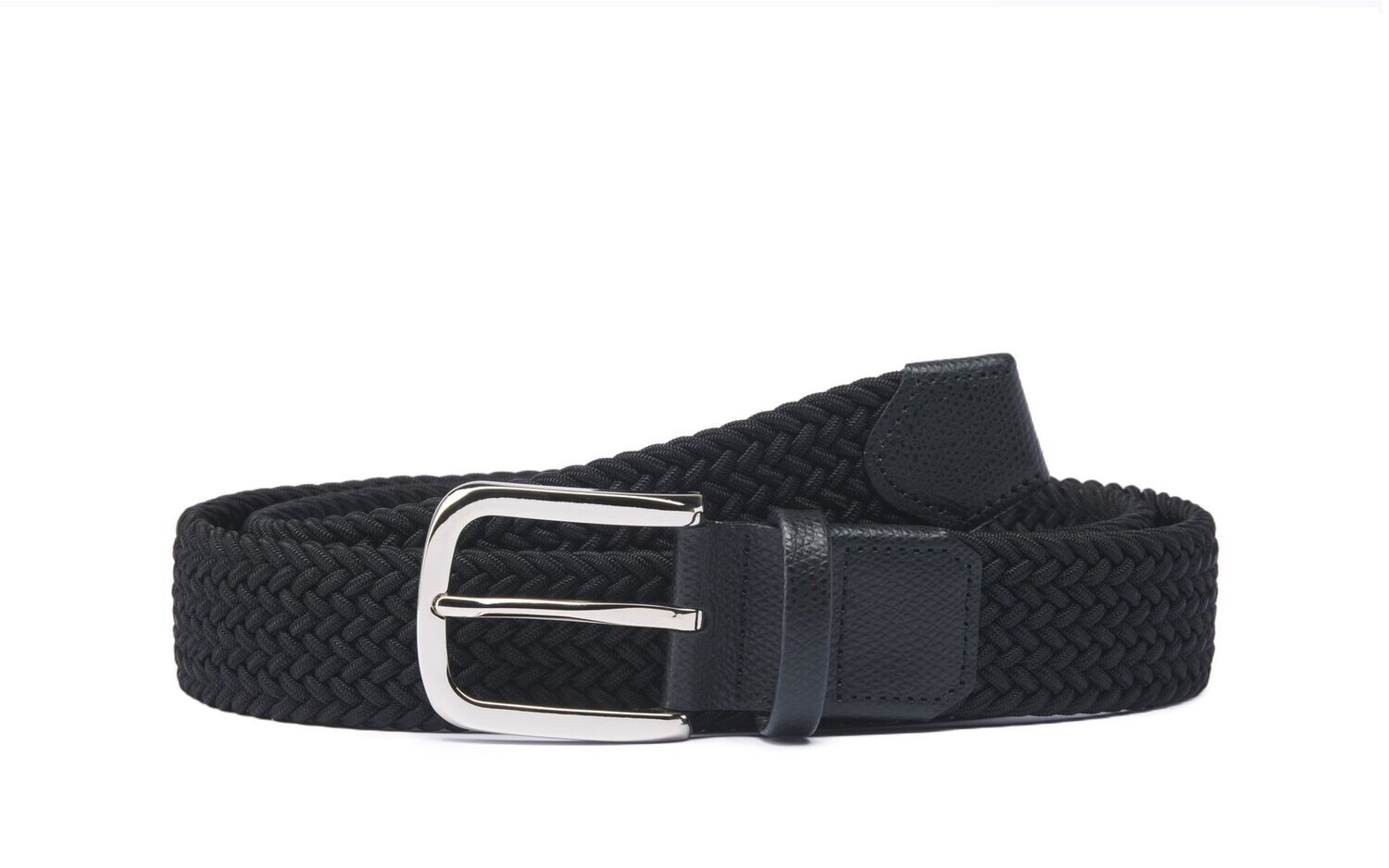 Cintura elastica viscosa 35mm nero