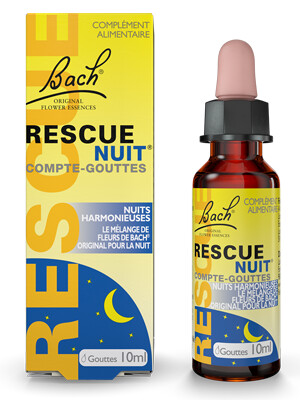 Rescue Nuit Compte-Gouttes 10ml - Bach