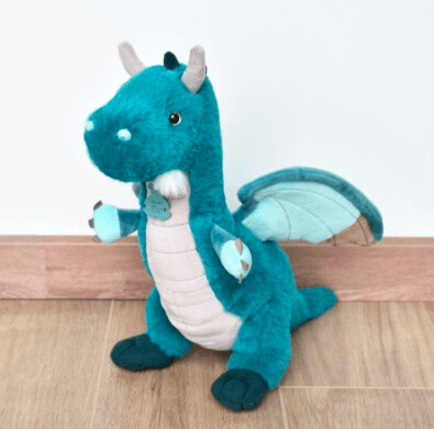 Peluche " Dragon Emeraude " 40 cm - Histoire d'Ours