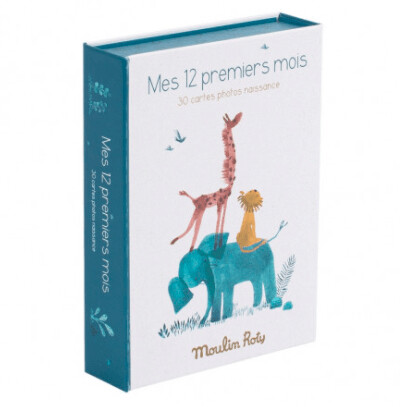 Cartes Mes 12 Premiers Mois " Sous Mon Baobab " - Moulin Roty