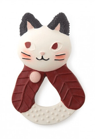 Anneau De Dentition Caoutchouc Chat " Après La Pluie " - Moulin Roty