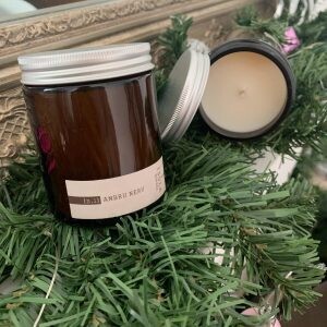 Bougie "Ambre Noir" 130g - ISULA