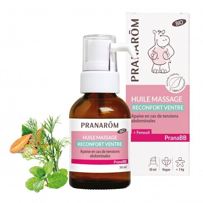 Huile de Massage "Réconfort Ventre" 30ml Bio - Pranarôm