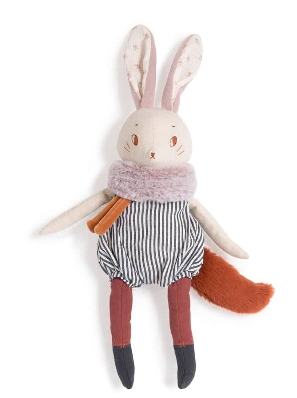 Peluche grand lapin Plume "Après la pluie" - Moulin Roty