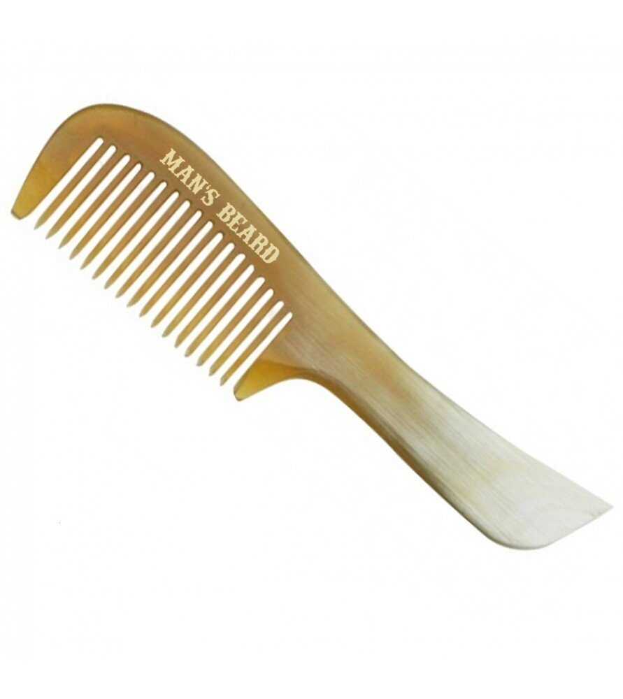 Peigne à Barbe et Moustache en corne véritable - Man's Beard