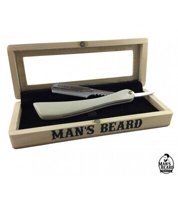 Coffret Shavette Blanche Edition Limitée - Man's Beard Coffret Shavette Blanche Edition Limitée - Man's Beard