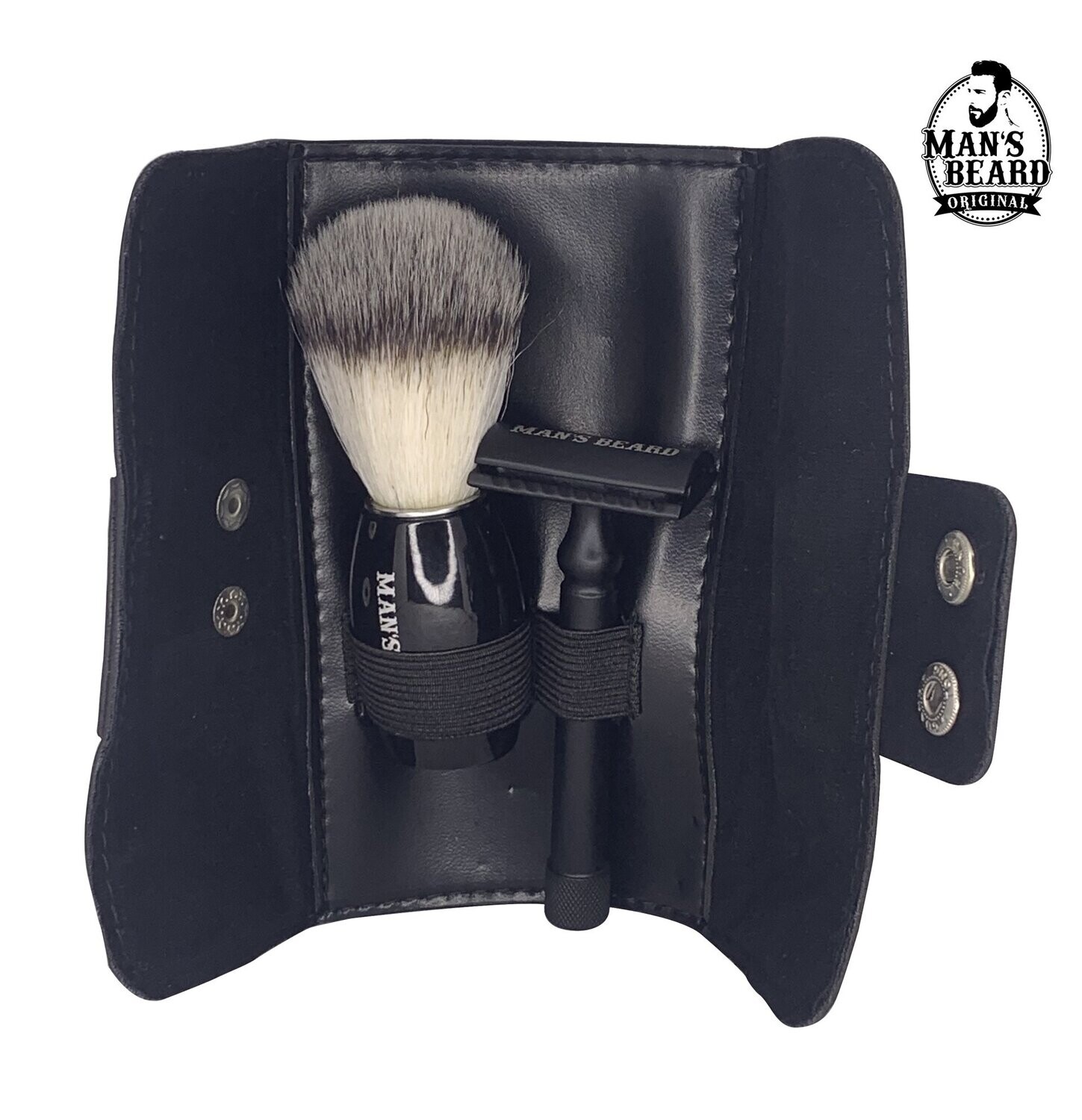 Kit Black Wallett (Rasoir + Blaireau)