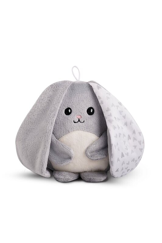 Lapin gris premium plus avec bruits blancs/cœur gris - My Hummy Lapin gris premium plus avec bruits blancs/cœur gris - My Hummy