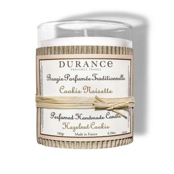 Bougie Parfumée "Cookie Noisette" 180g - Durance