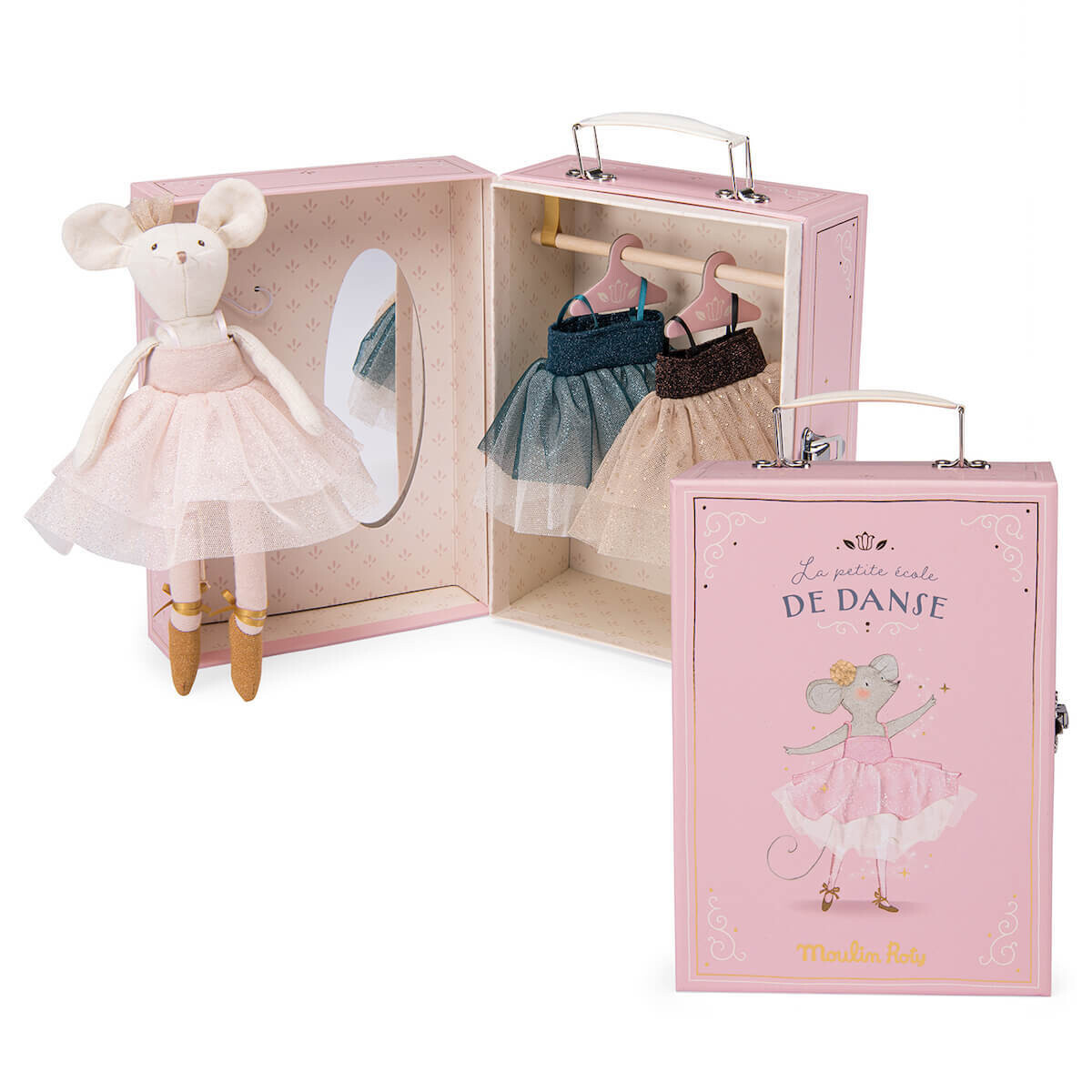 Valise à tutus souris "la petite école de danse" - Moulin roty