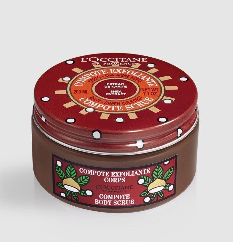 Compote Exfoliante "Karité Châtaigne" 200ml - L'Occitane