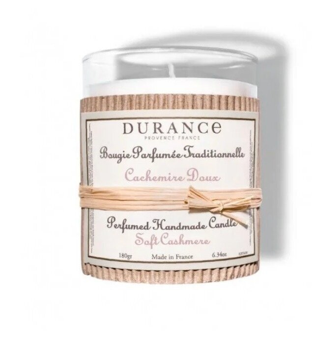 Bougie Parfumée "Cachemire Doux" 180g - Durance