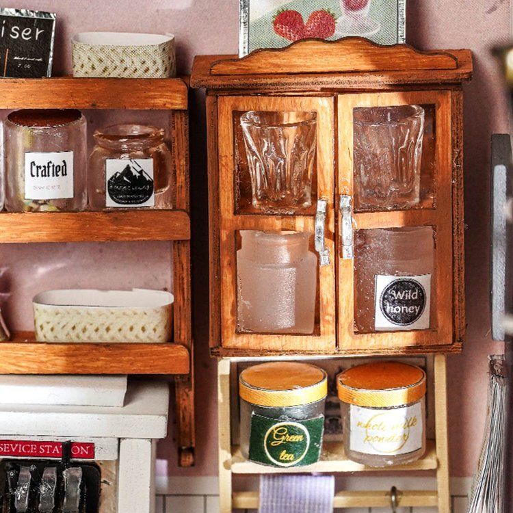 Kit maison miniature bricolage - magasin de glace au miel - Hands Craft