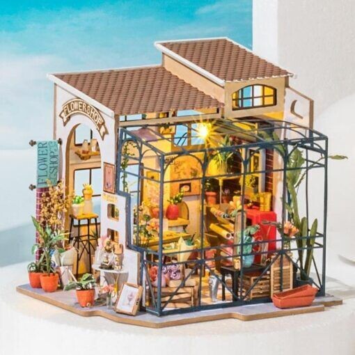 Kit maison miniature -  Emily's flowers shop  - Rolife