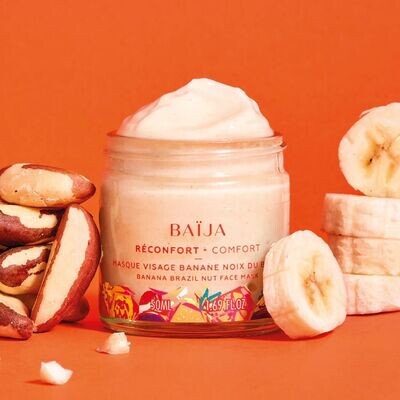 Masque Visage Banane Noix du Brésil 50ml - Baija Masque Visage Banane Noix du Brésil 50ml - Baija