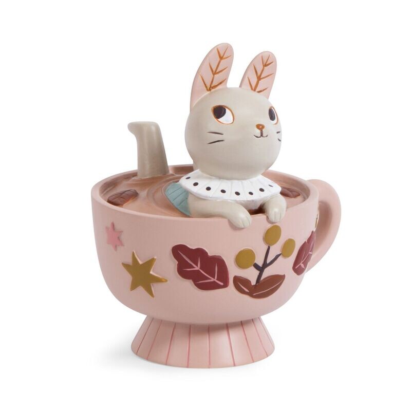 Tirelire lapin tasse "Après la pluie" - Moulin Roty