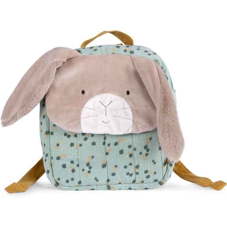 Sac à dos lapin sauge "Trois petits lapins" - Moulin Roty