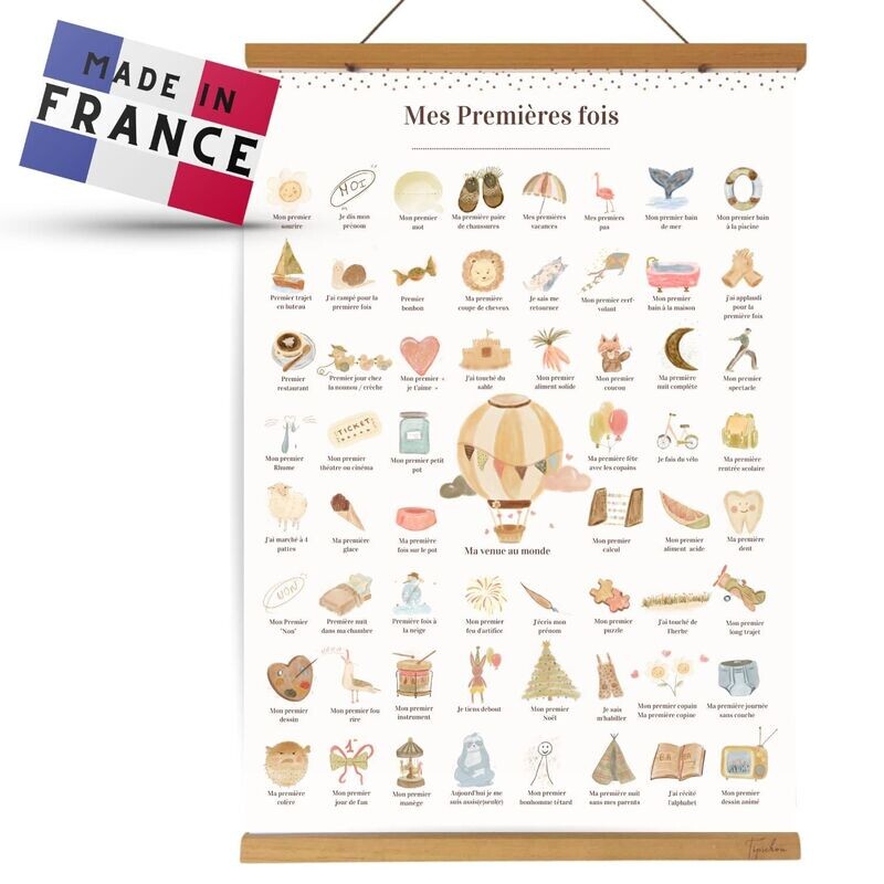 Affiche "Mes Premières Fois" à tamponner - Tipichou