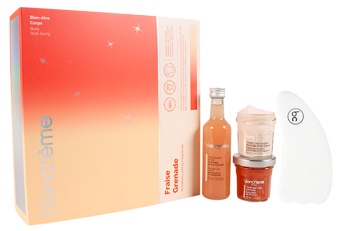 Coffret Gua Sha Fraise Grenade - Blancrème Coffret Gua Sha Fraise Grenade - Blancrème