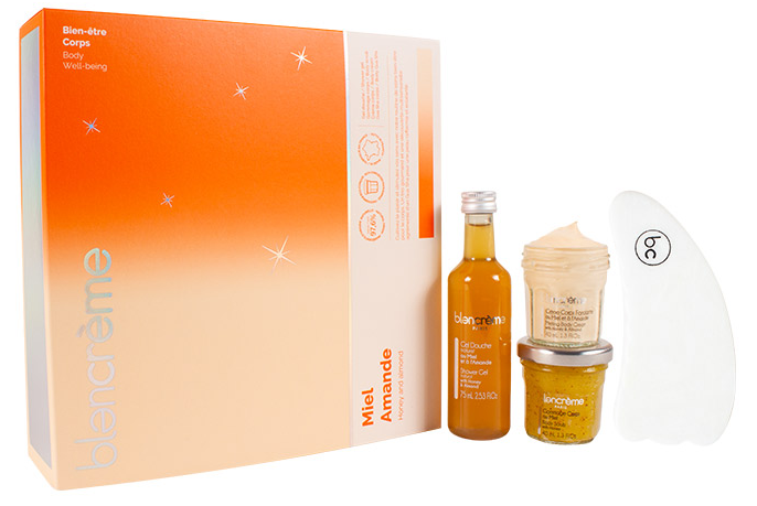 Coffret Gua Sha Miel Amande - Blancrème Coffret Gua Sha Miel Amande - Blancrème
