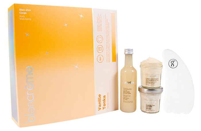 Coffret Gua Sha Vanille Tonka - Blancrème Coffret Gua Sha Vanille Tonka - Blancrème
