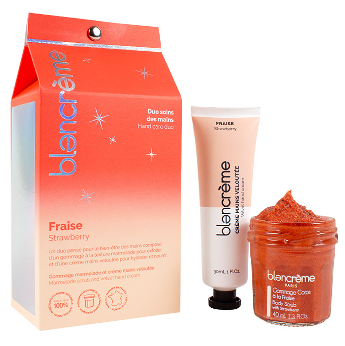 Duo mains Fraise Grenade - Blancrème Duo mains Fraise Grenade - Blancrème