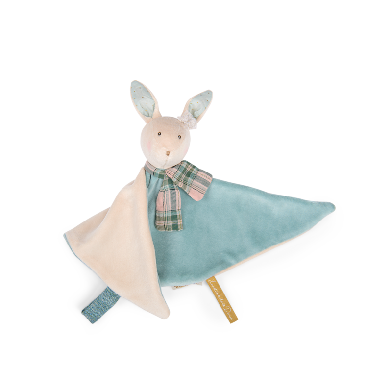 Doudou lapin bleu "la petite école de danse" - Moulin Roty