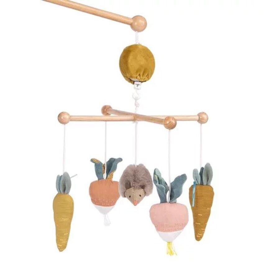 Mobile musical croisillon "Trois petits lapins" - Moulin Roty