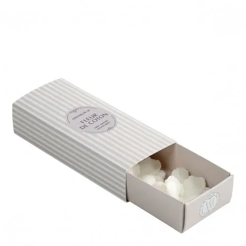 Coffret de 3 décors fondants en cire parfumée - Fleur de Coton - Mathilde M