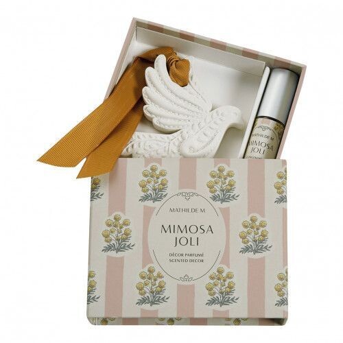 Décor parfumé Colombe et concentré de parfum 4 ml Soleil de Provence - Mimosa Joli - Mathilde M