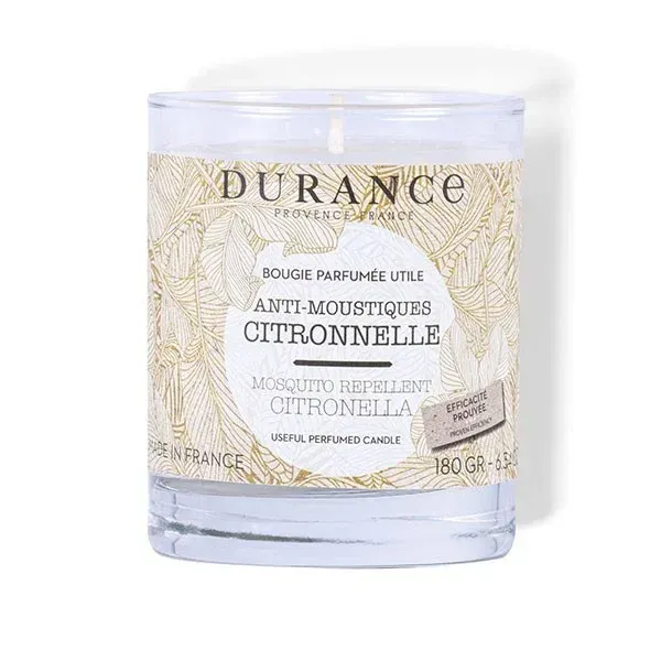 Bougie Parfumée Anti-Moustique Citronnelle 180G - Durance