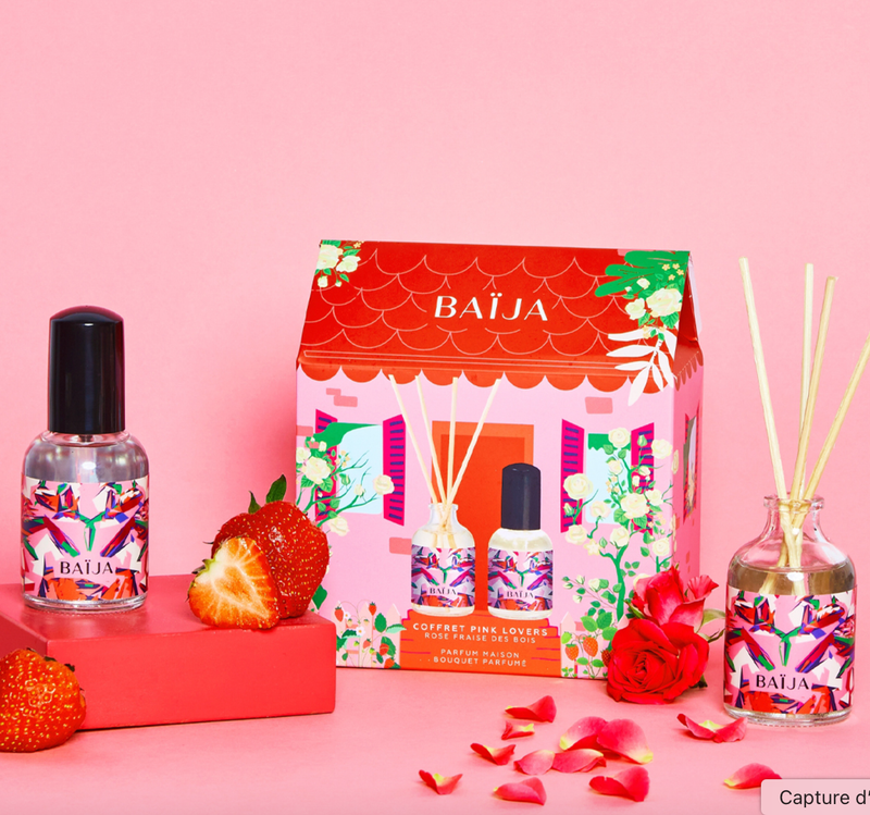 Coffret Pink Lovers - Bouquet & parfum d'intérieur